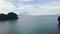 Aerial view of the Tanjung Rhu Beach rocks at the Malaysian island Langkawi