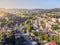 Aerial view of Tanvald in Jizera Mountains