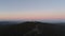 Aerial view of Taunus mountains at dusk, Grosser Feldberg