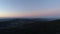 Aerial view of Taunus mountains at dusk, Grosser Feldberg