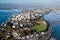 Aerial view of Tauranga City Harbour, New Zealand