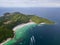 Aerial view of Tawean beach at Ko Lan