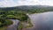 Aerial view of Taynuilt seen from Loch Etive