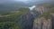 Aerial view on Tazi canyon, stunning aerial footage, forests and river, Turkey