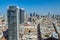Aerial view of Tel Aviv skyscrapers cityspace