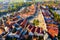 Aerial view of Telc, Czech Republic