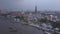 Aerial view of Temple of the Dawn Wat Arun, Bangkok, Thailand. Aerial View, Group Of Thai Temples