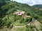 Aerial view temple at the hill near Ayer Itam, Pulau Pinang.