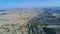 Aerial view of terraced farm field mass production during summer dry season