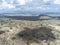 Aerial view of the terraced fields around Konso, Ethiopia. Konso is a UNESCO cultural landscape