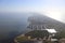 Aerial view of the Texas Gulf Coast, Galveston Island, United States of America.