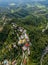 Aerial view of the Thrangu Tashi Yangtse Monastery or Namo Buddha Monastery. Nepal