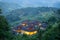 Aerial view of Tianluokeng Tulou cluster