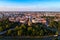 Aerial view of Timisoara city in Romania