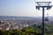 Aerial view of Tirana city â€‹â€‹and outskirts, Albania.