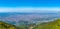 Aerial view of Tirana from Dajti mountain in Albania