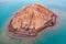 Aerial view of a titanium mine with tailing ponds