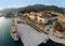 Aerial view of Tivat town and Porto Montenegro