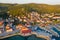 Aerial view of Tkon town on PaÅ¡man Island