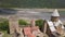 Aerial view to Ananuri castle complex on the Aragvi River in Georgia