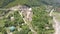 Aerial view to Ananuri castle complex on the Aragvi River in Georgia