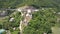 Aerial view to Ananuri castle complex on the Aragvi River in Georgia