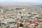 Aerial view to Arica town in Chilean desert