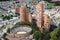 Aerial view to Bogota city