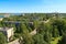 Aerial view to Dubna city skyline