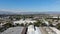 Aerial view to industrial zone and company storage warehouse in RIverside