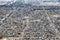 Aerial view to Los Angeles with houses and streets in rectangular pattern