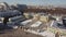 Aerial view to Mariyinsky Palace in winter time, Kyiv, Ukraine