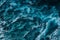 Aerial view to ocean waves. Blue water background. Dramatic colors photo