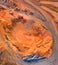 Aerial view to a Shale mine.