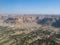 Aerial view to Shibam city and wadi Hadhramaut, Yemen