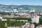 aerial view to Stuttgart city