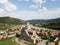 Aerial view to Svetitskhoveli Orthodox Cathedral and historical town Mtskheta, near Tbilisi, Georgia