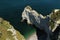 Aerial View To The White Cliffs Of Falaise d\\\'Amont In Etretat In Normandy France