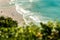 Aerial view from the top of Morro das Aranhas, Praia do Santinho, FlorianÃ³polis, Brazil