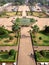 Aerial view (Top view) of Vientiane from Patuxai Monument