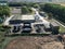 Aerial view of Tophill Water Treatment Works and water pumping station , Tophill Low