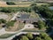 Aerial view of Tophill Water Treatment Works and water pumping station , Tophill Low