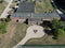 Aerial view of Tophill Water Treatment Works and water pumping station , Tophill Low