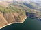 Aerial view of Topolnitsa Reservoir, Bulgaria