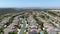 Aerial view of Torrey Santa Fe, middle class subdivision neighborhood with residential villas