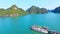 Aerial View of Tour Boats in Halong/Ha Long Bay, Vietnam 01