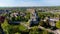 Aerial view of the Tour César (Caesar tower) in Provins, France