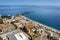 Aerial view of touristic coast in Almunecar, Andalusia, Spain