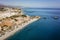 Aerial view of touristic coast in Almunecar, Andalusia, Spain