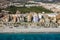 Aerial view of touristic coast in Almunecar, Andalusia, Spain